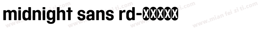 midnight sans rd字体转换
